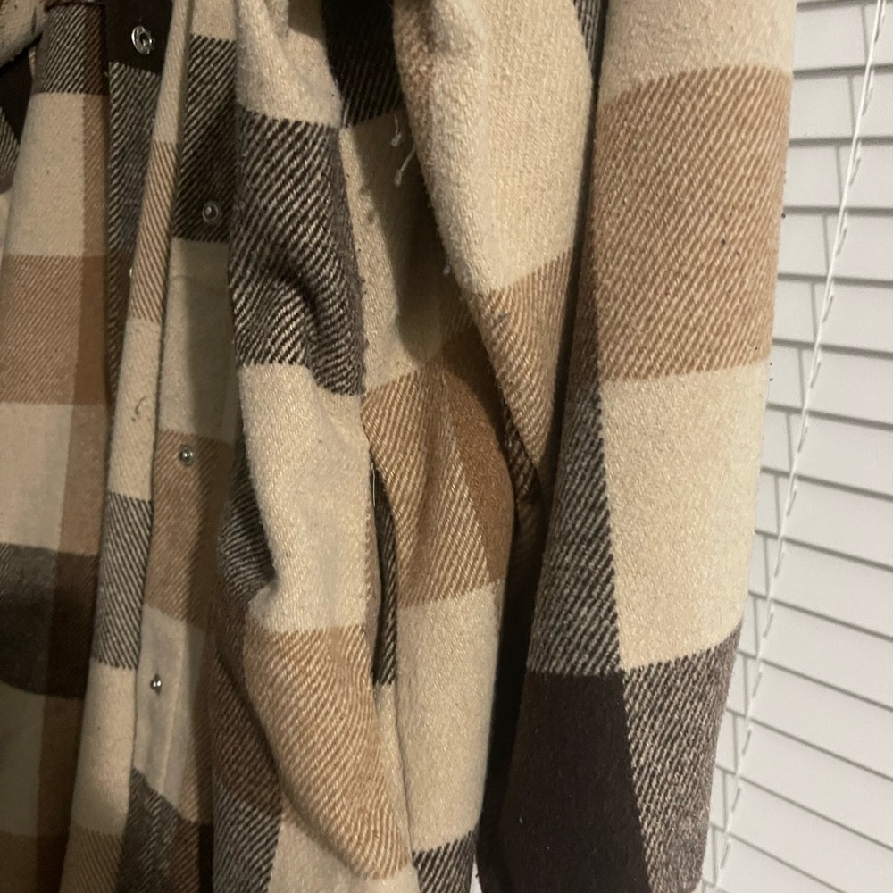 Brown Plaid Shacket - image 2